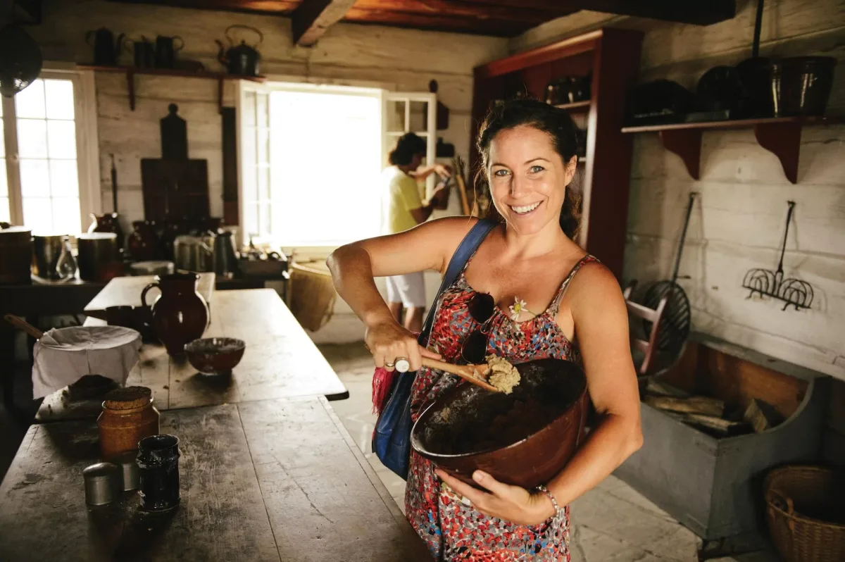 Woman baking