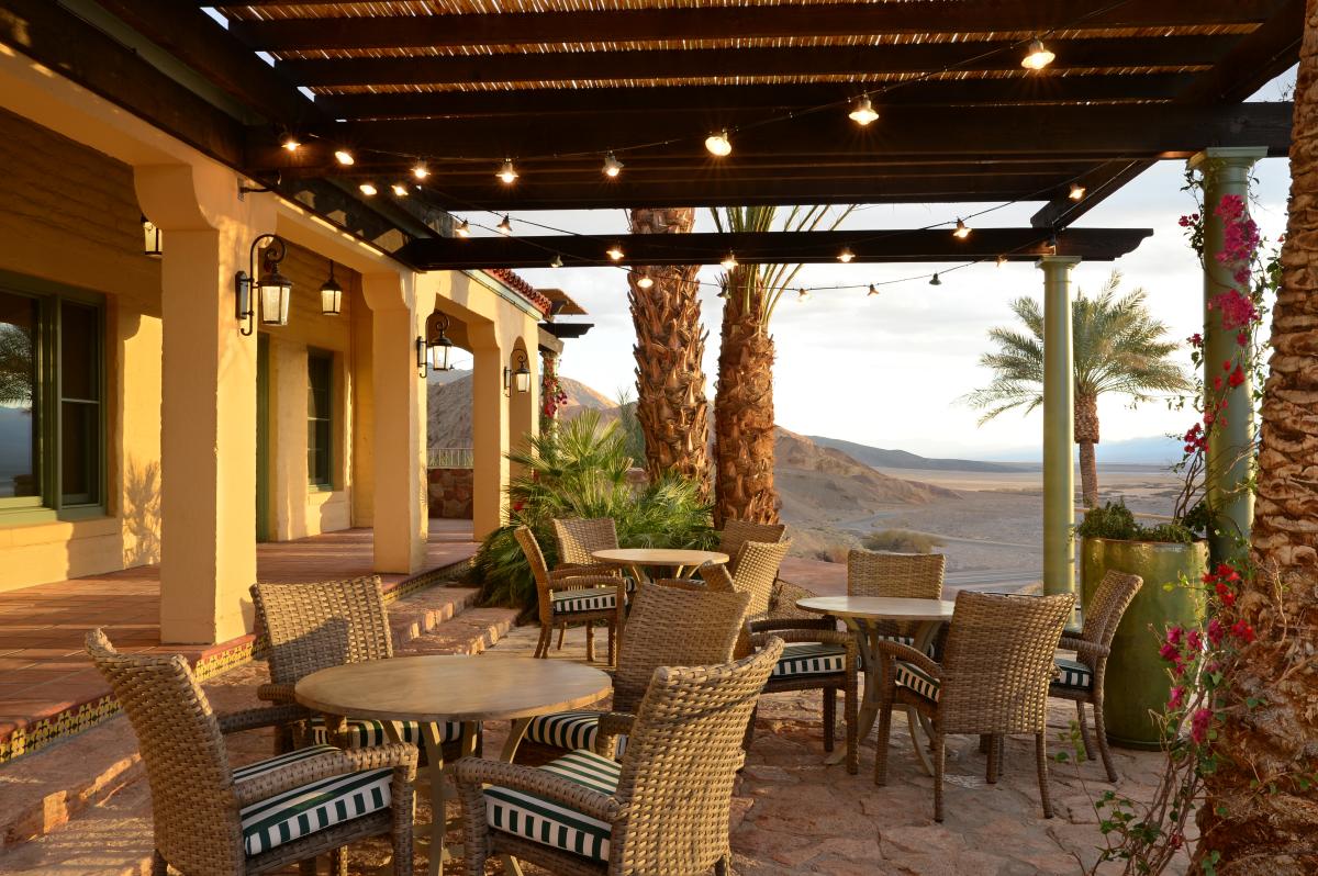 View from the patio at the Inn at Death Valley