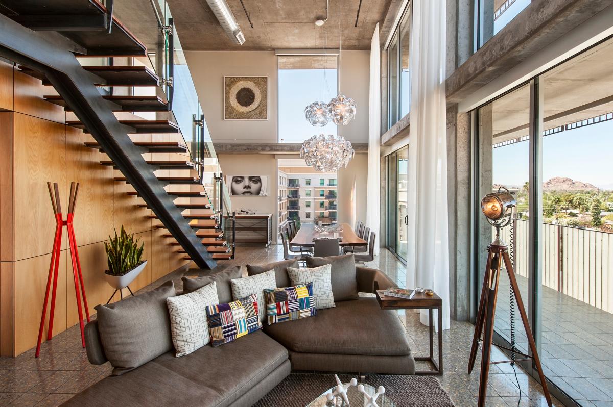 Hotel Valley Ho Presidential Loft Suite Living Room