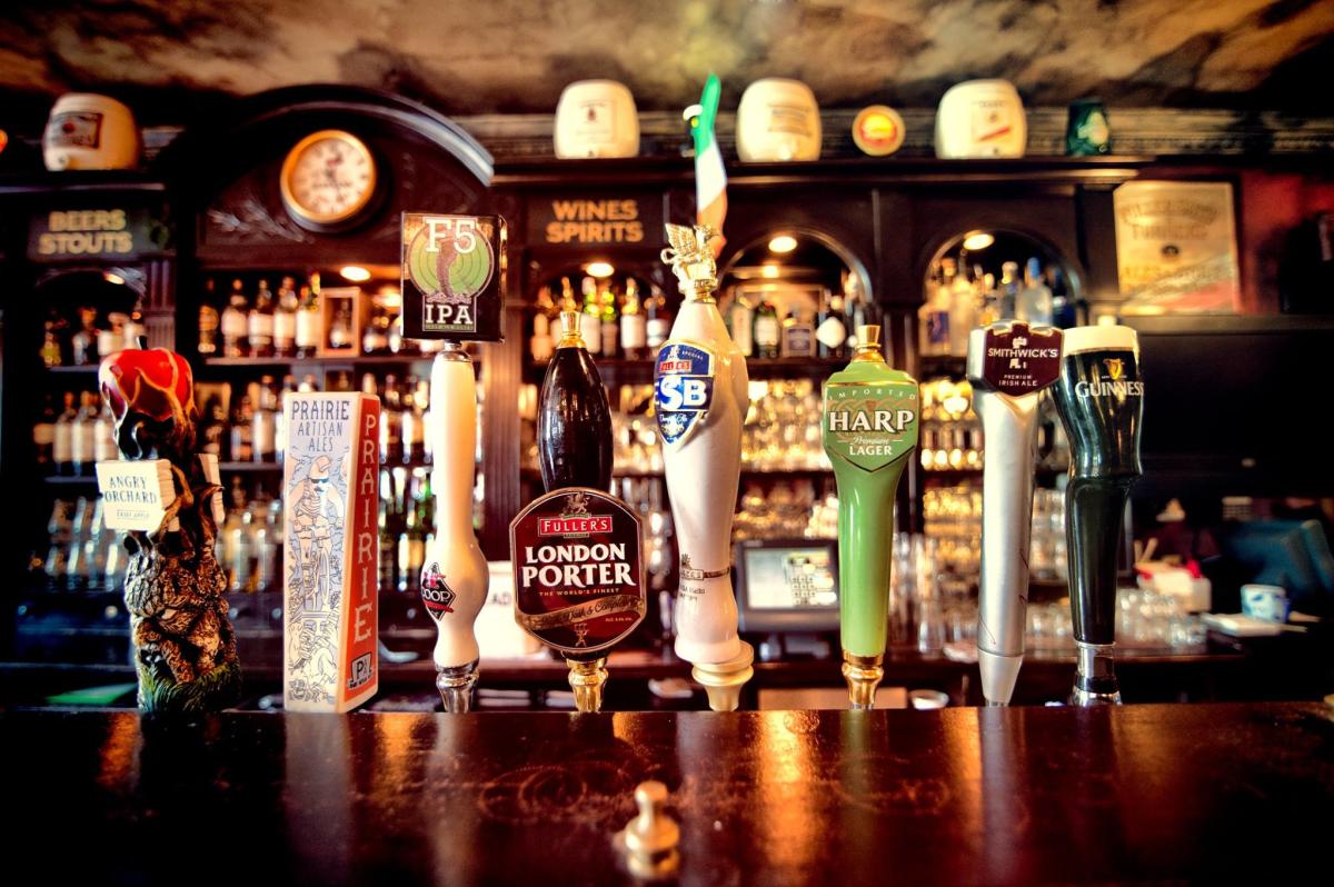 Kilkenny's bar with draft beer options