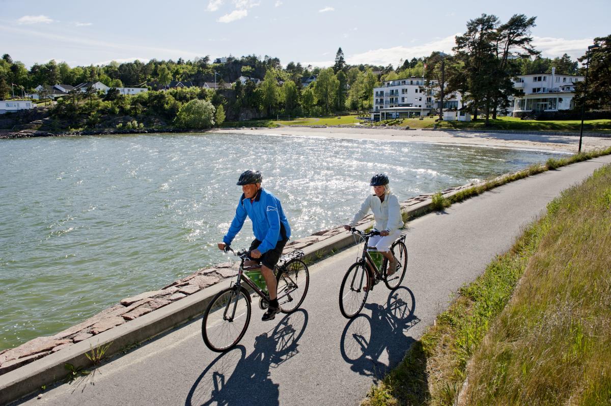 Biking in Fevik Grimstad, Southern Norway