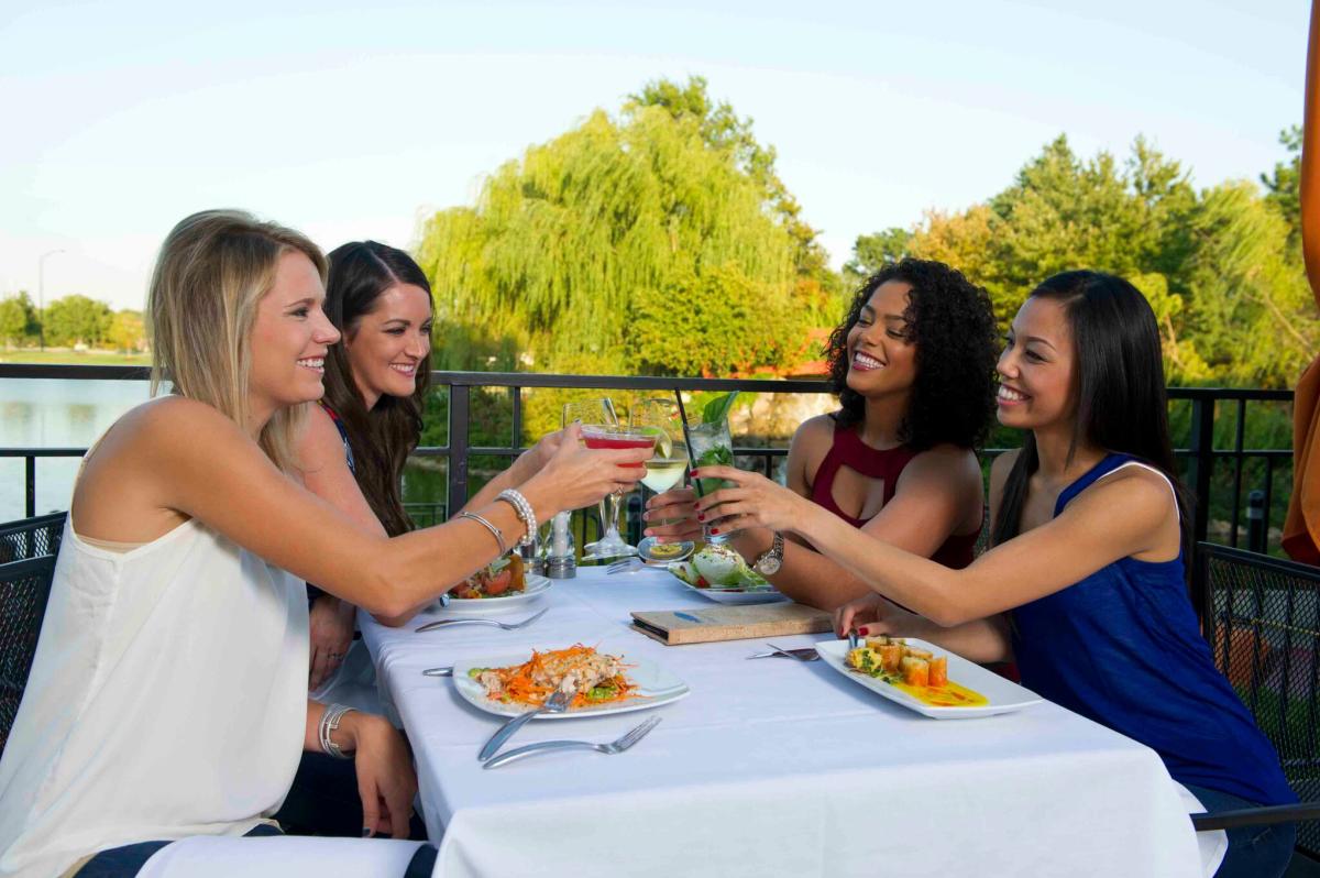 Newport Grill at Bradley Fair in Wichita KS offers seafood and steak with a gorgeous view