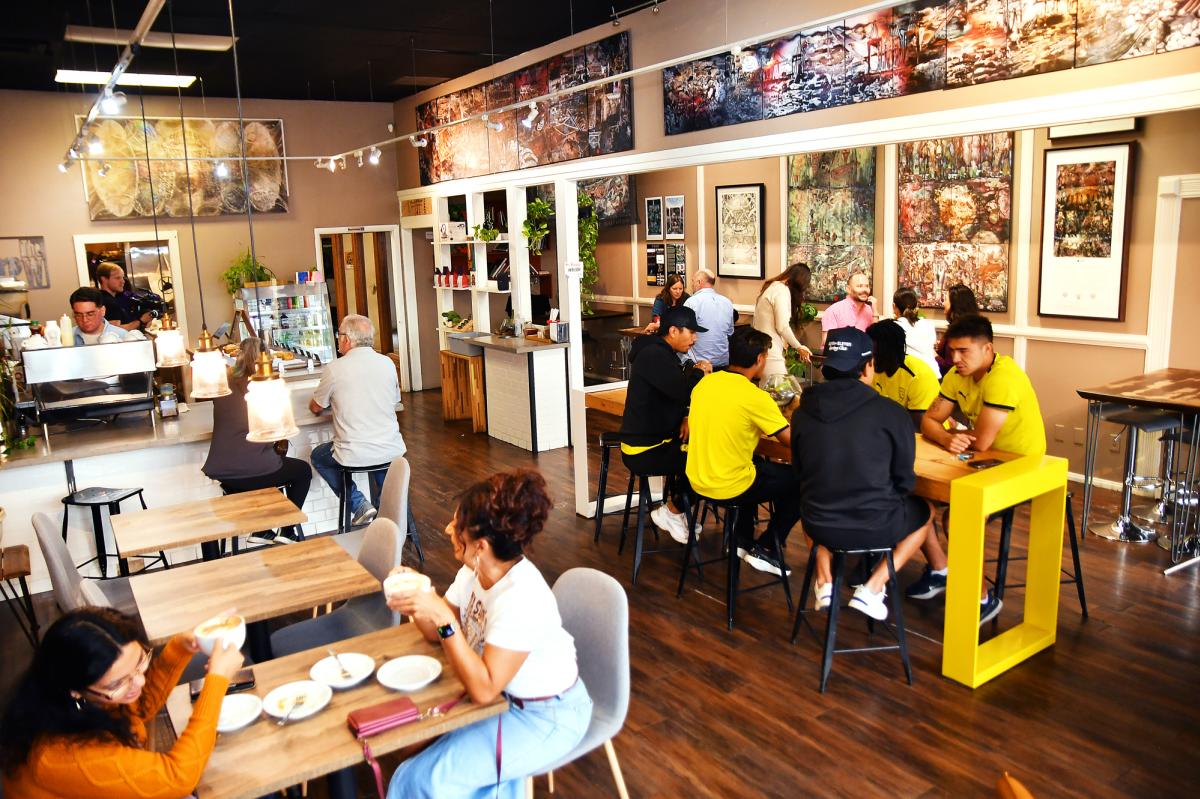 Picture of the interior of The Brew.