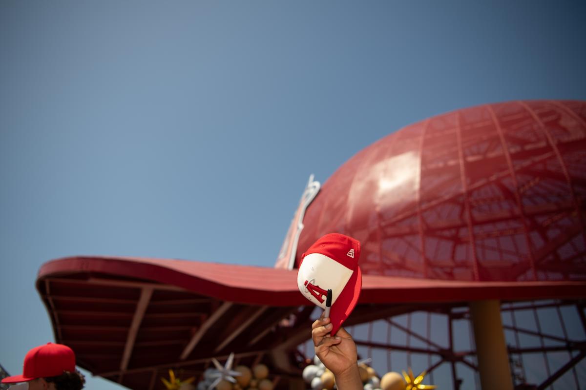 Angels Stadium Angels Hat Crop