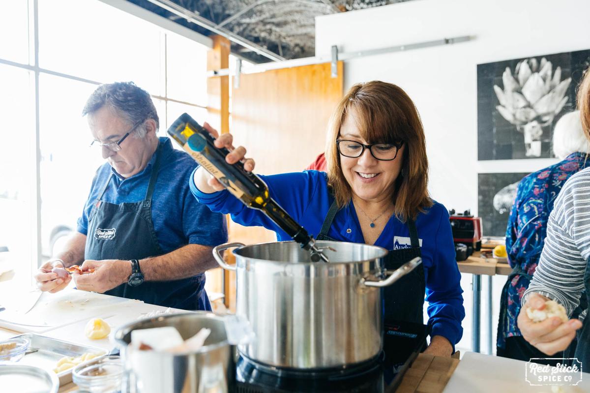 Cooking class at red stick spice