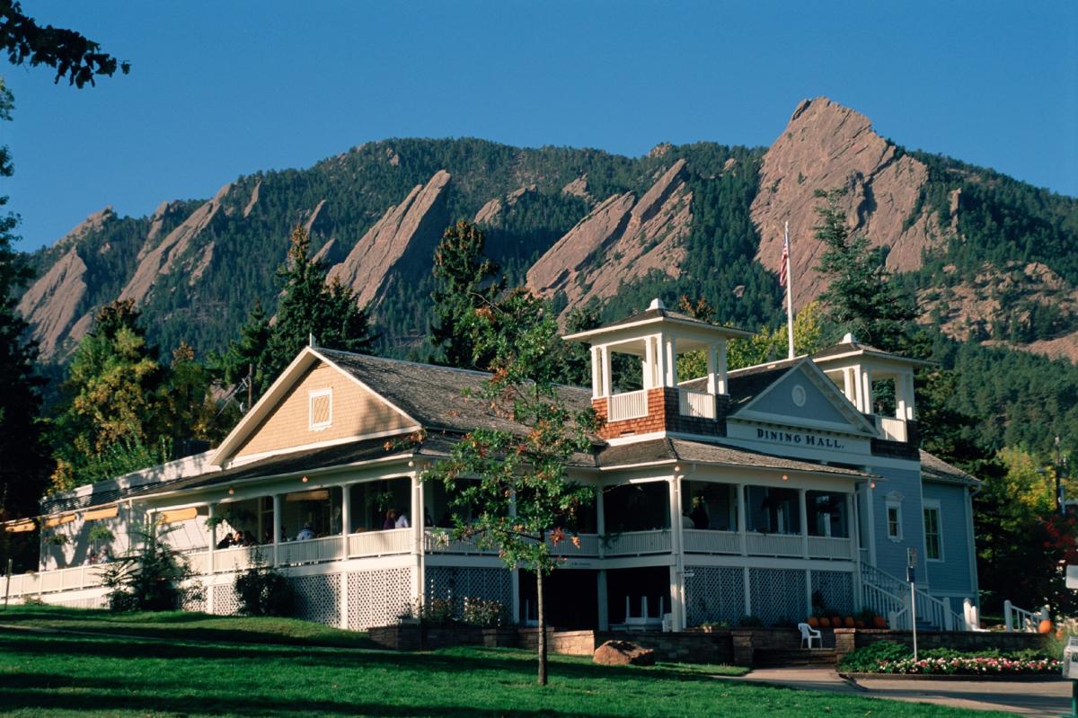 Chautauqua Dining Hall with Flatirons