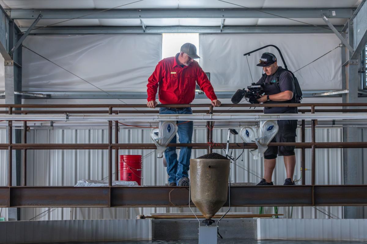 BTS of Lars at the Fish Hatchery