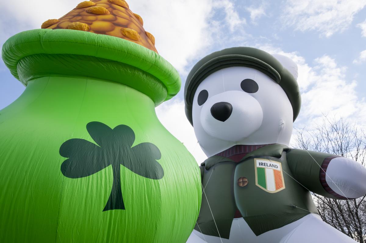 St. Patrick's Day Parade Floats - Irish Bear, Pot O' Gold