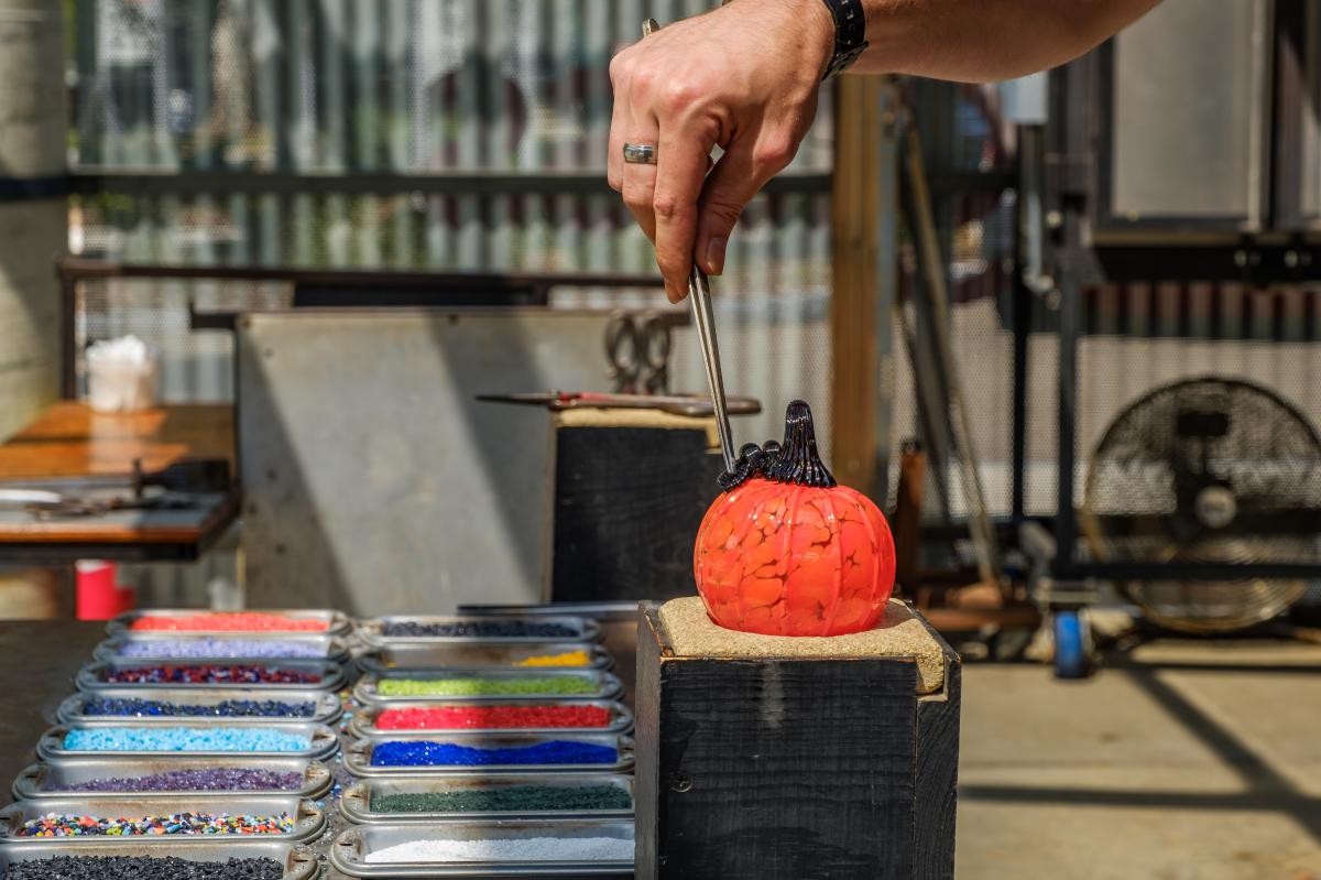 Make Your Own Glass Pumpkin courtesy The Corning Museum of Glass