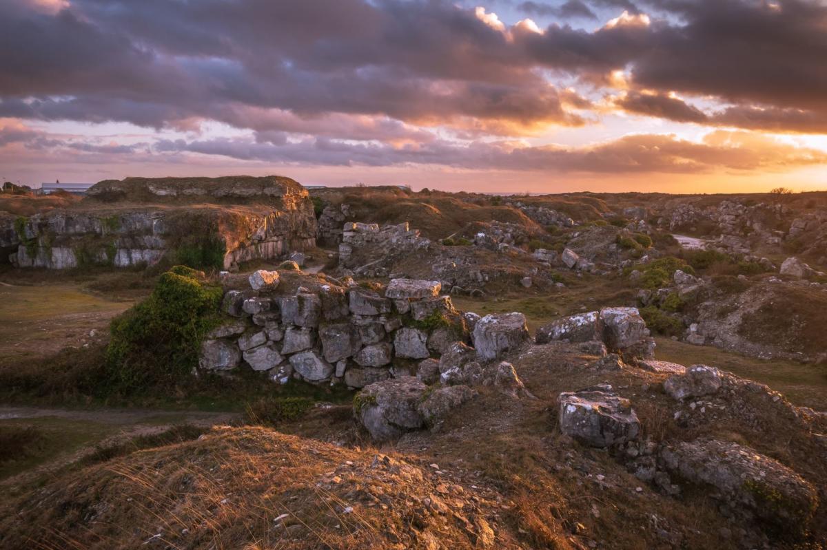 Tout Quarry on The Isle of Portland in Dorset. Copyright Richie's Incredible Britain.