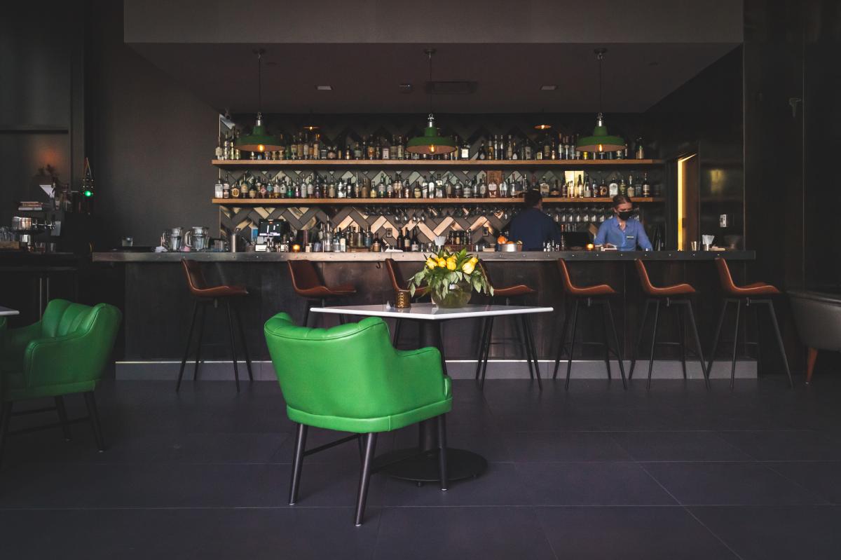 The interior bar at The Dive at the Lismore Hotel