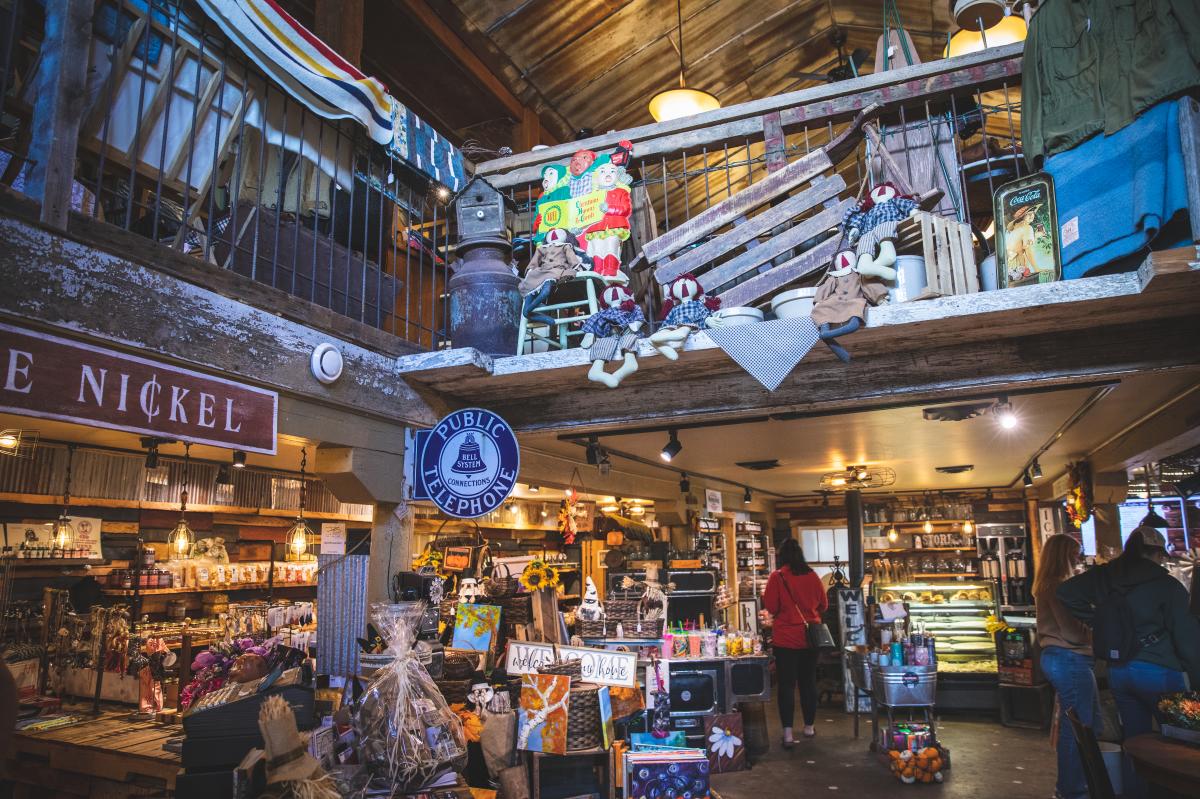 The interior of the Nickel Barn in Osseo, WI