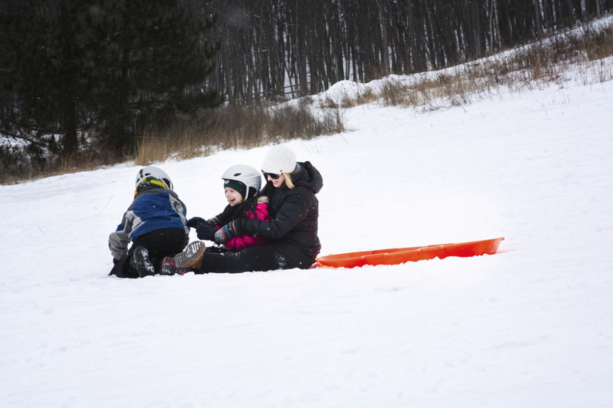 Sledding at Pinehurst Park