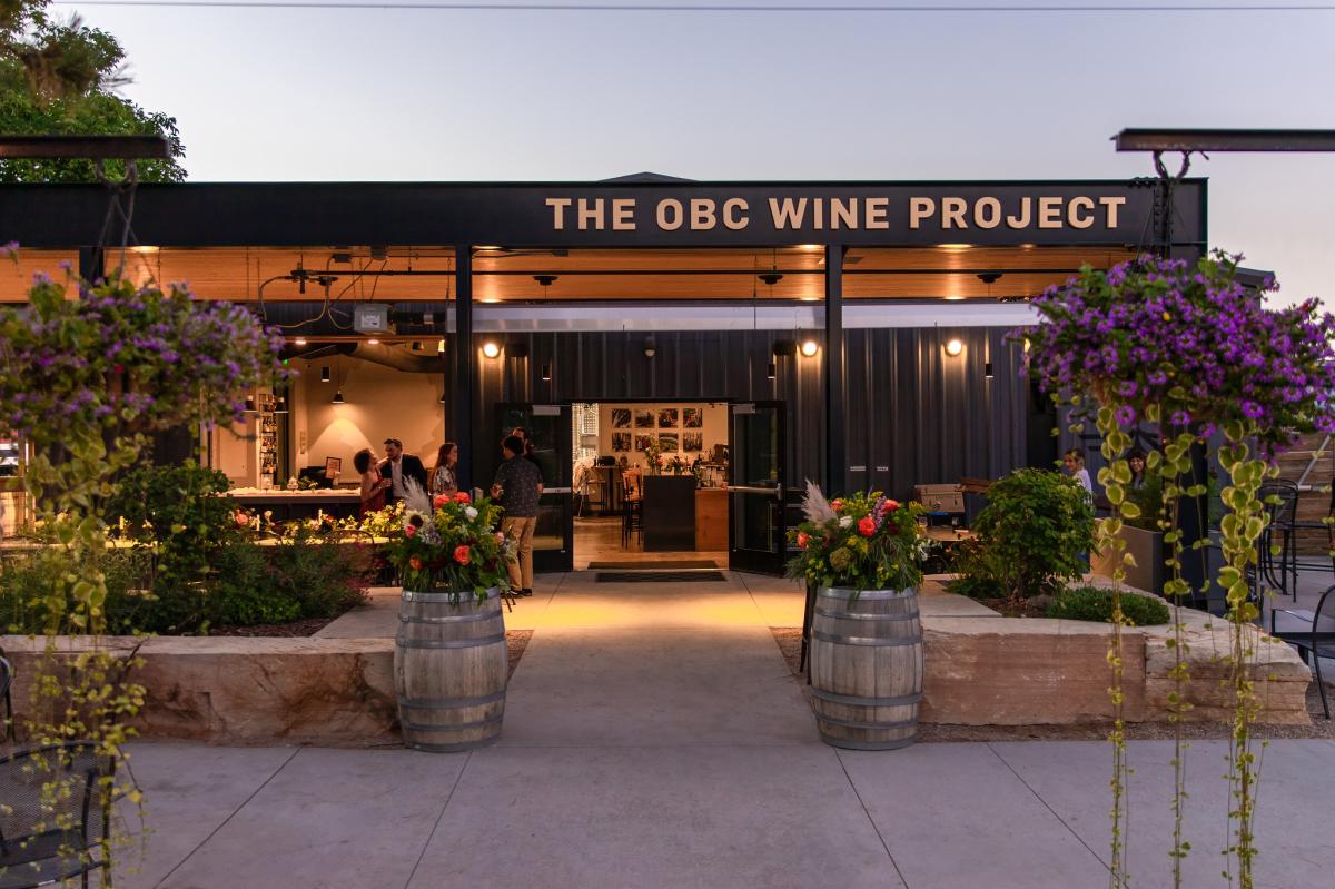 OBC Wine Project entrance and portion of patio