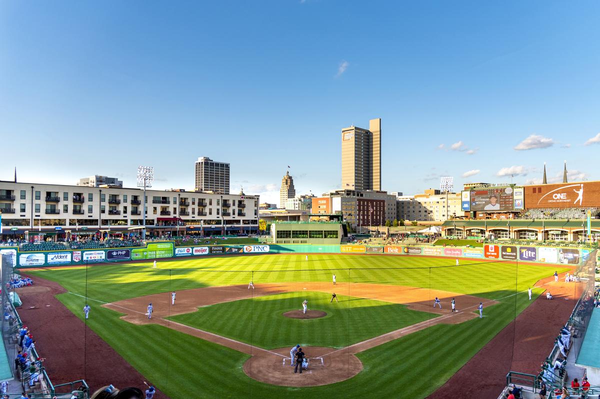 TinCaps baseball game at parkview field in fort wayne