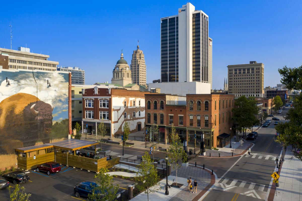 Skyline from above the Landing Historic District