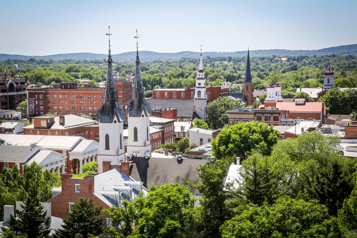 Skyline view of Downtown Frederick