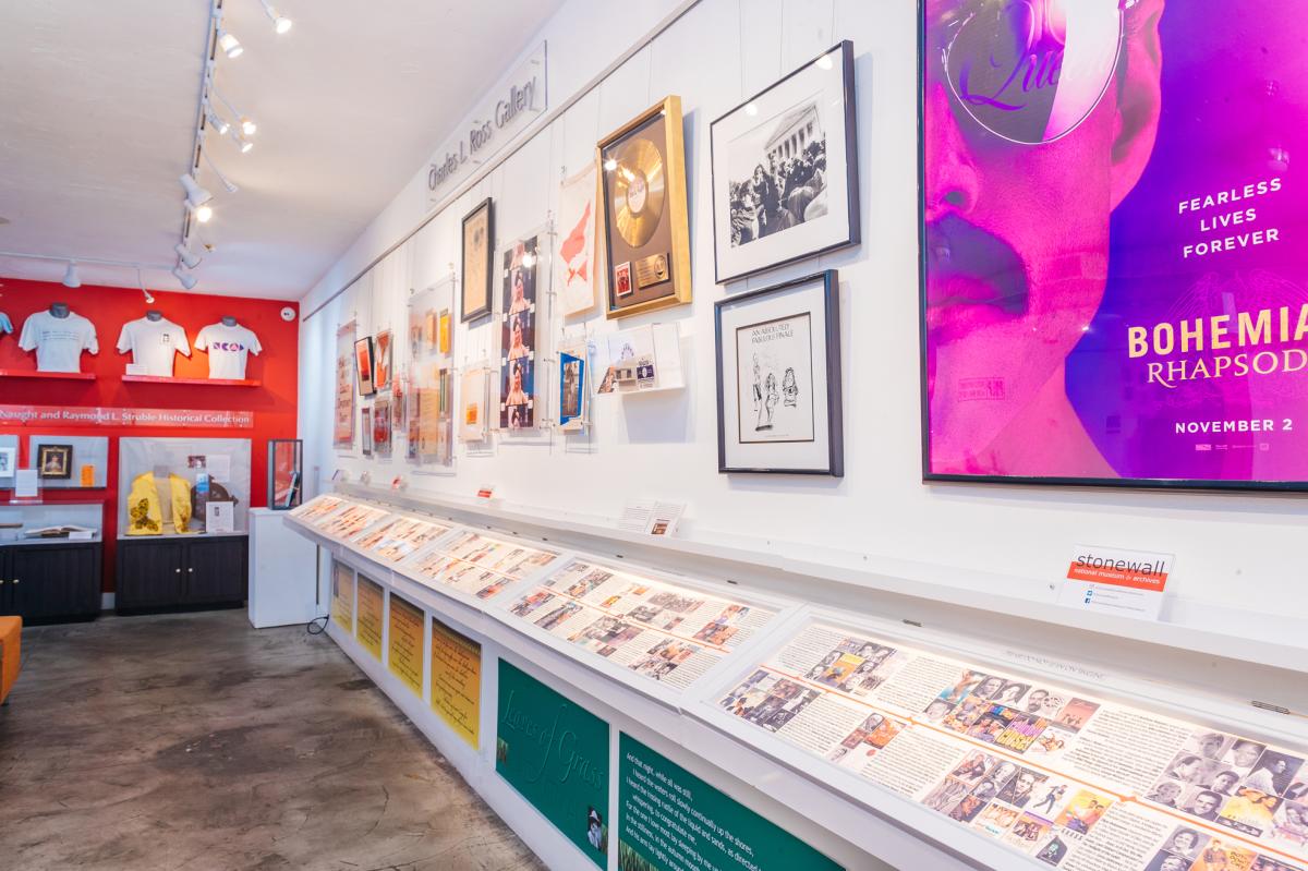 Inside view of the Stonewall National Museum and Archives