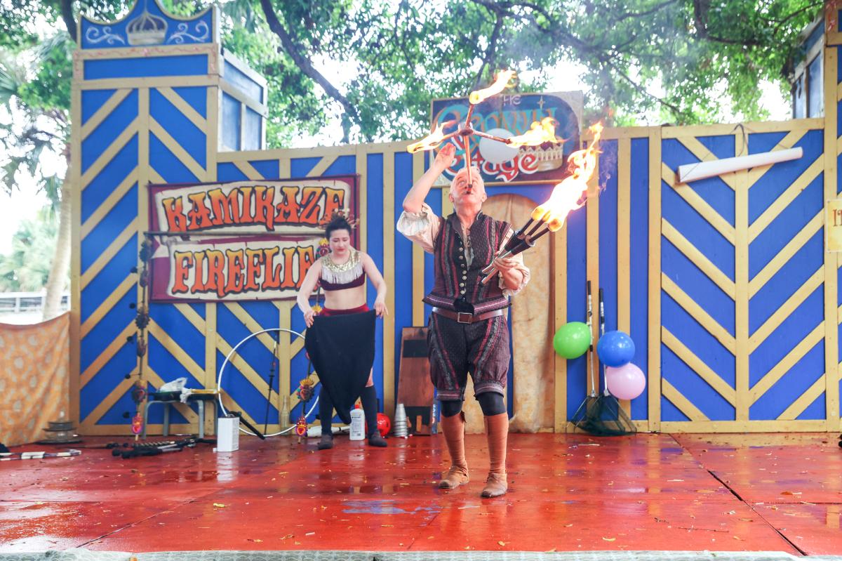 Performers At The Florida Renaissance Festival