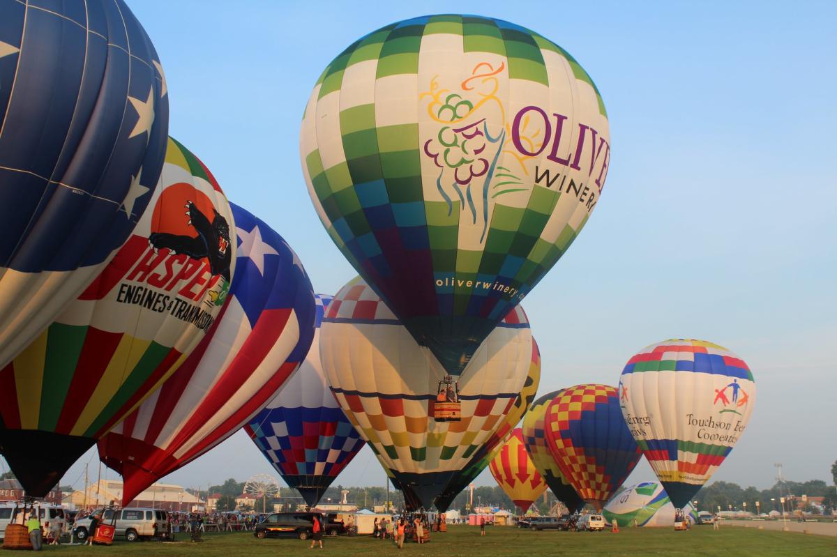Indiana State Fair hot air balloon race
