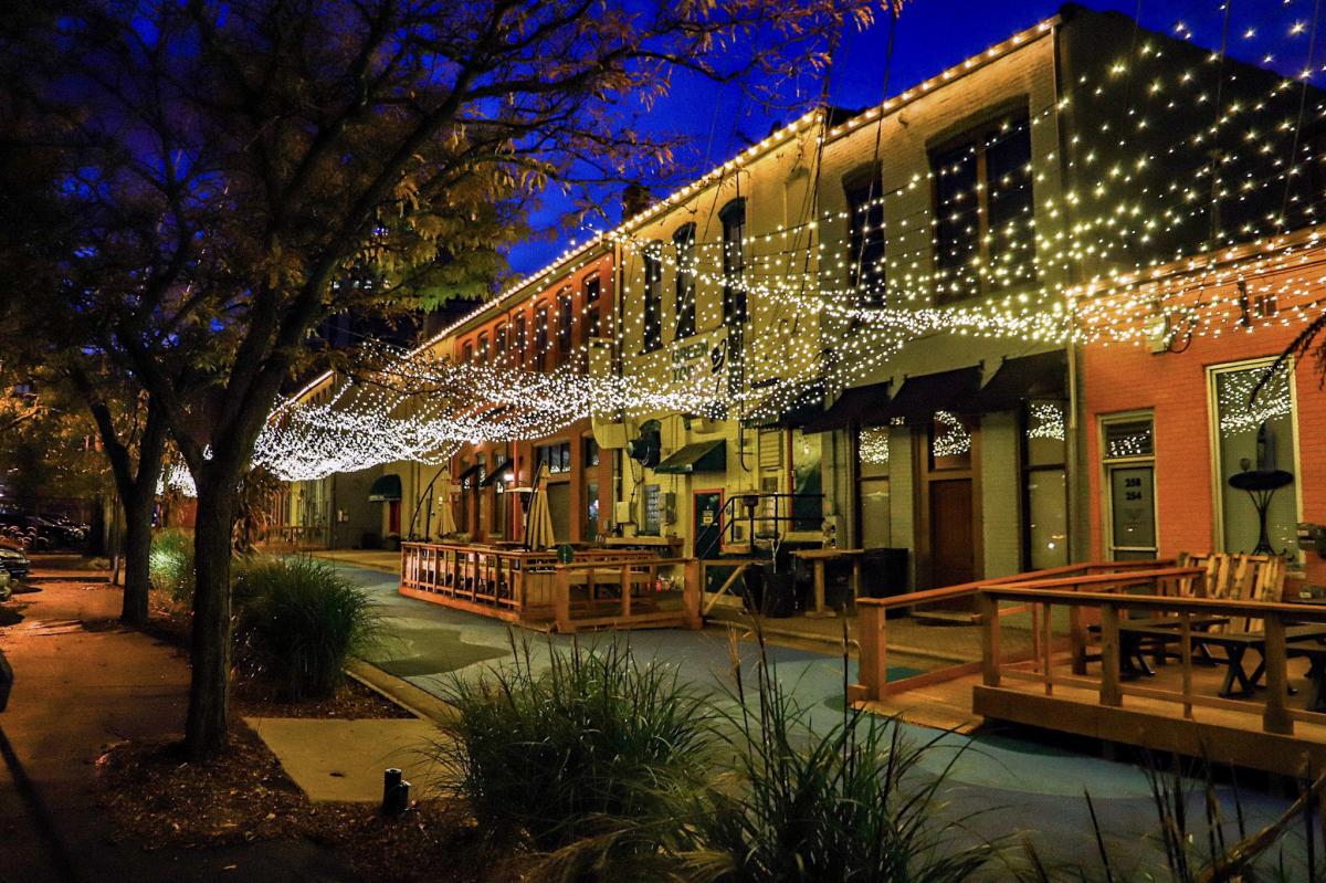 Patios along Bates Alley