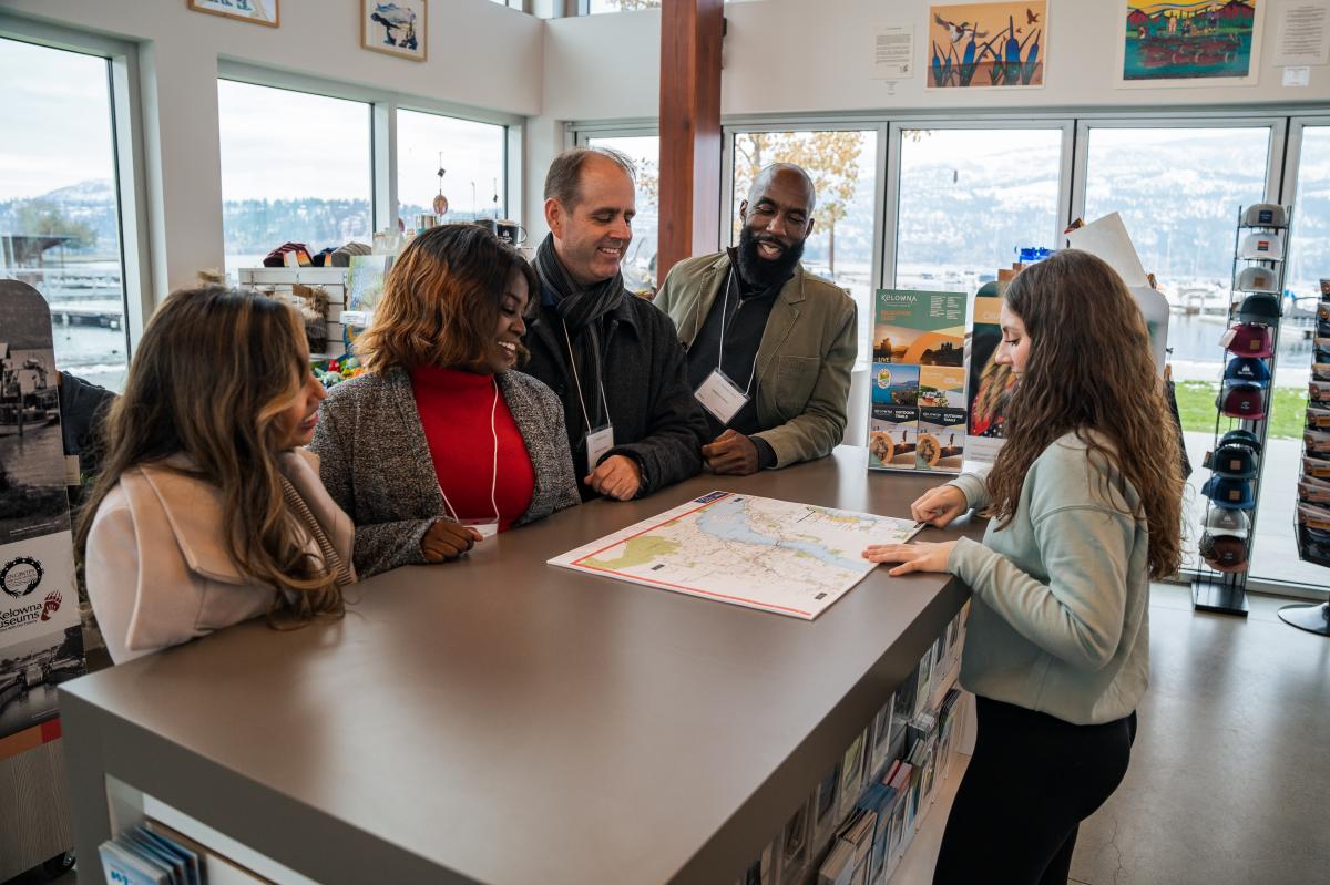 Meeting Group at Kelowna Visitor Centre