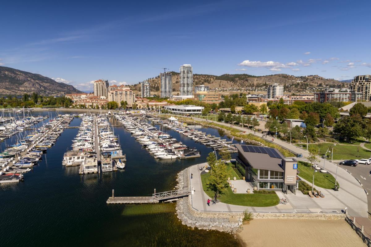 Kelowna Visitor Centre Aerial Building 3