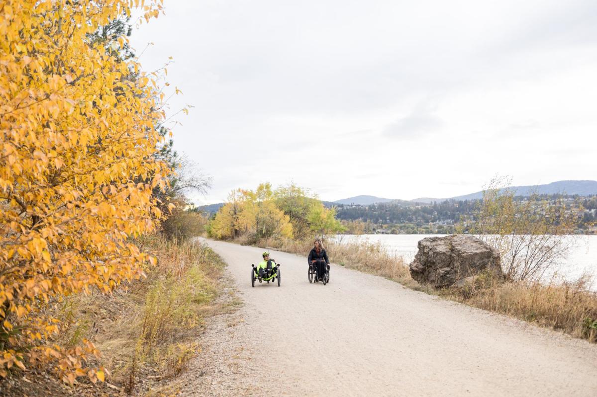 Okanagan Rail Trail Recumbent Bike Wheelchair Fall 6