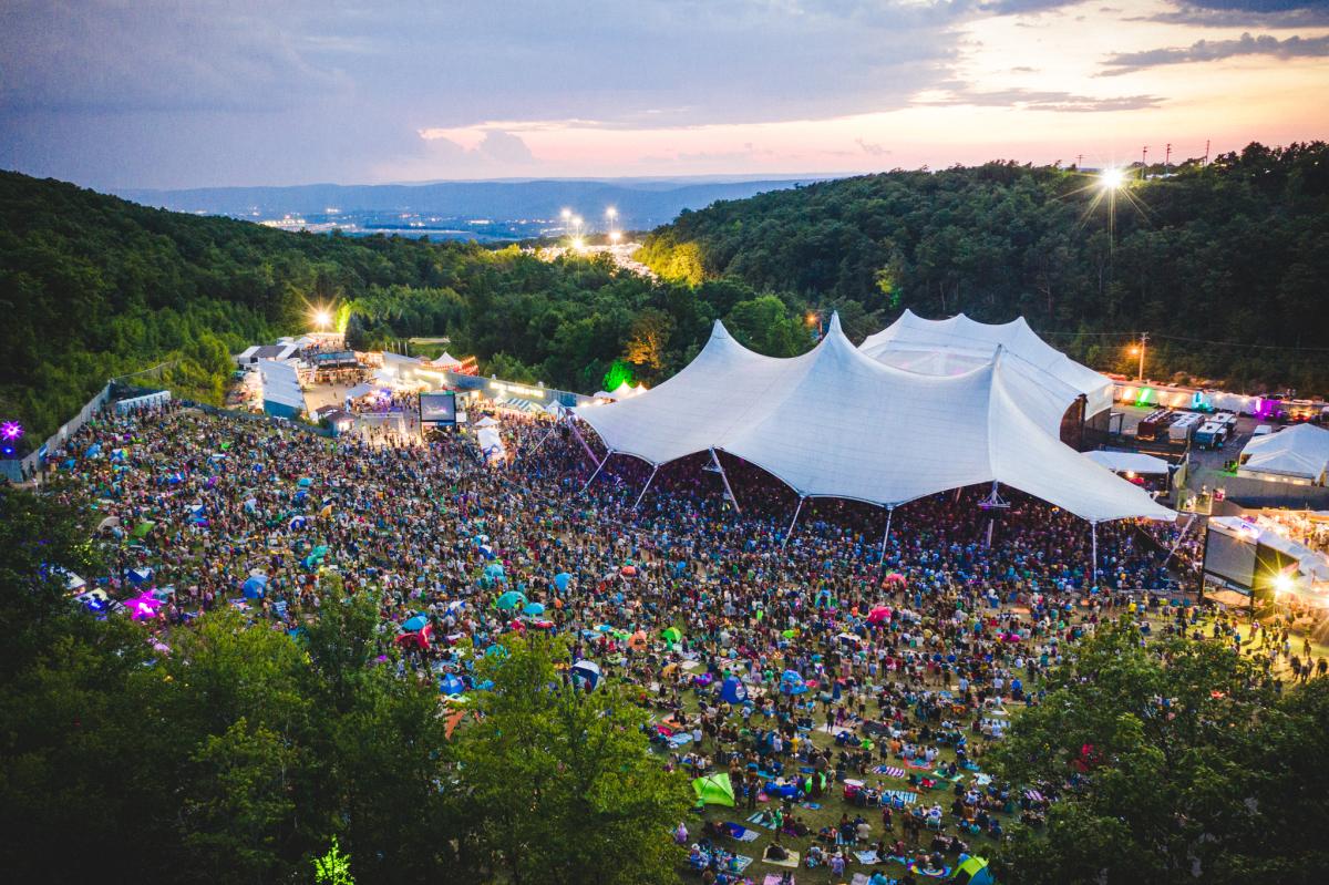 Peach Festival Aerial Shot