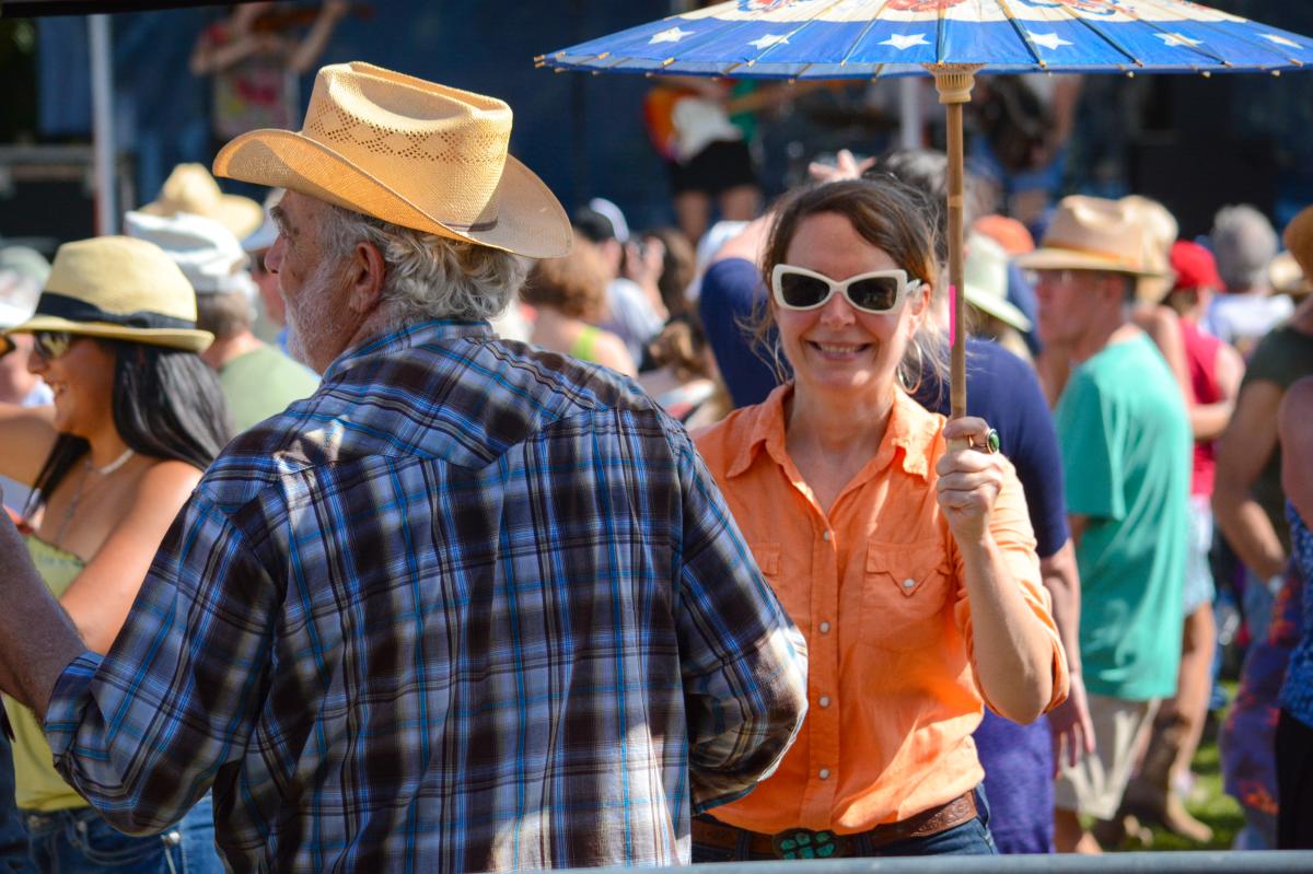 Couple Dancing at Festival Acadiens