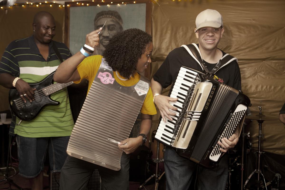 Andre Thierry at Clifton Chenier Birthday Party