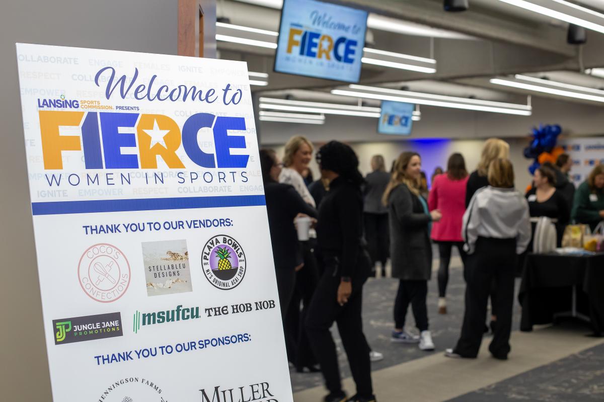 Welcome to FIERCE Women In Sports Signage