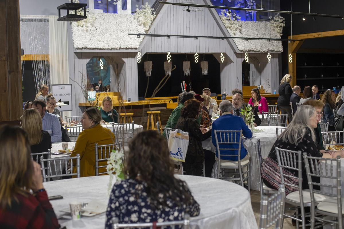Attendees at the 2023 Choose Lansing Annual meeting at The Venue by Eleven 11 Events.