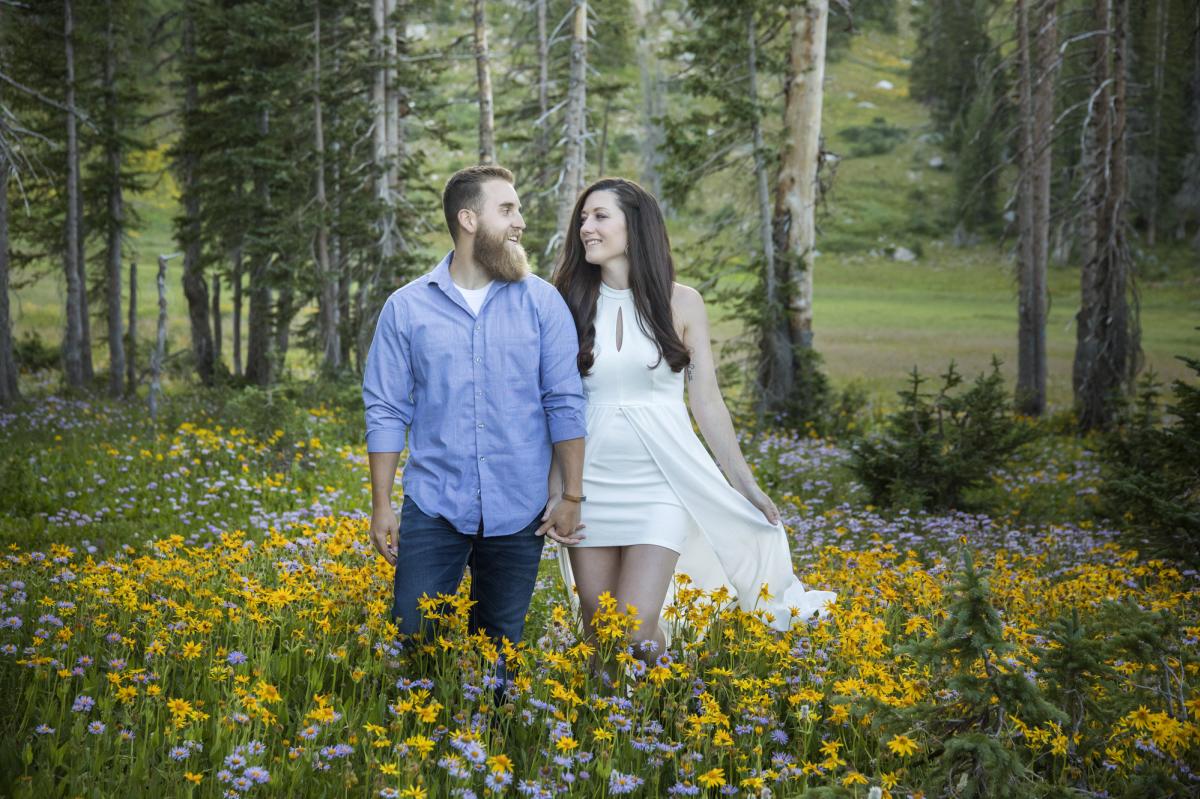 Wildflowers Wedding Wyoming Snowy Range Elope