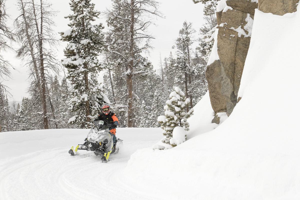 Snowmobiling in Wyoming's Snowy Range Trails