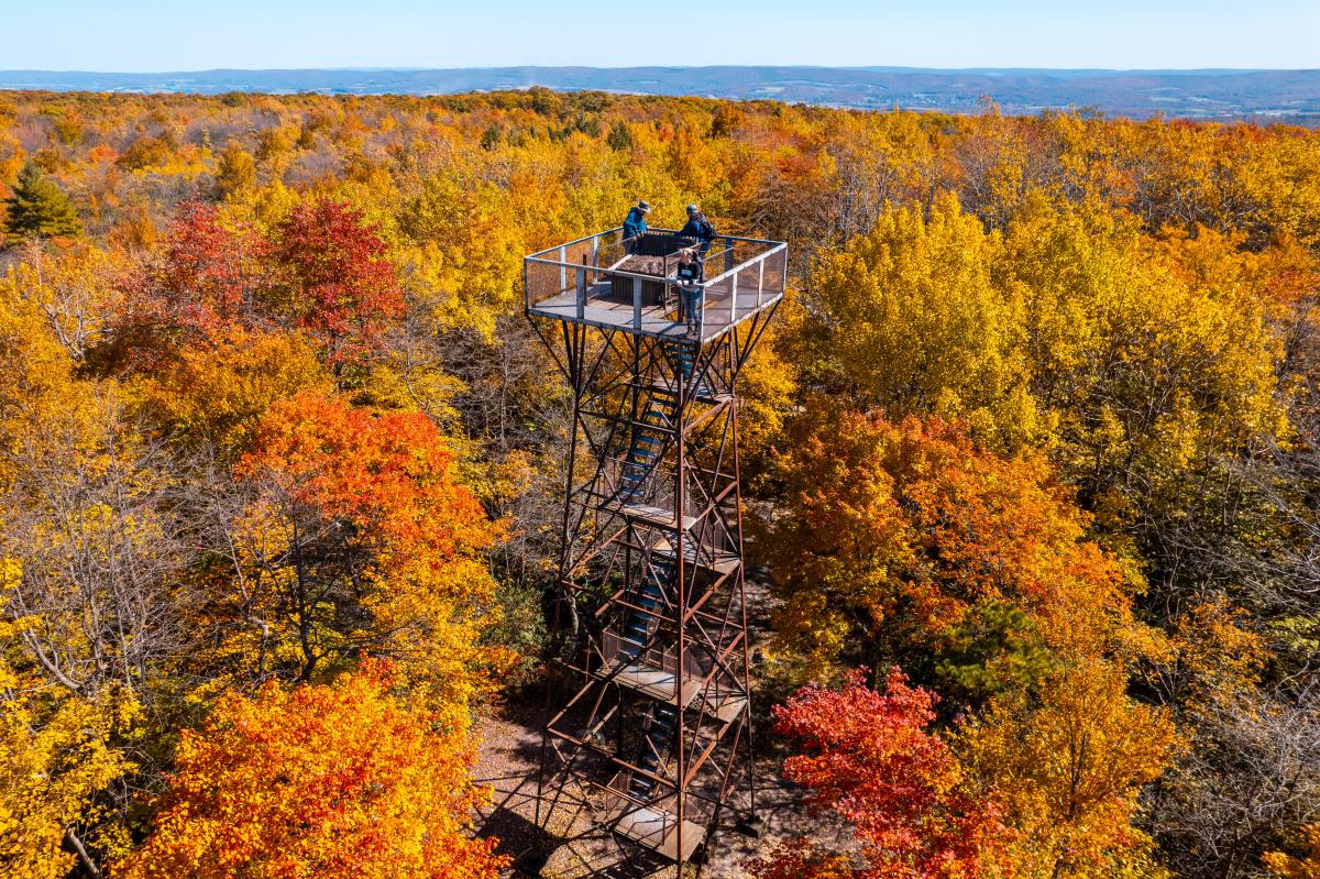 Mount Davis in Somerset County features incredible fall foliage.