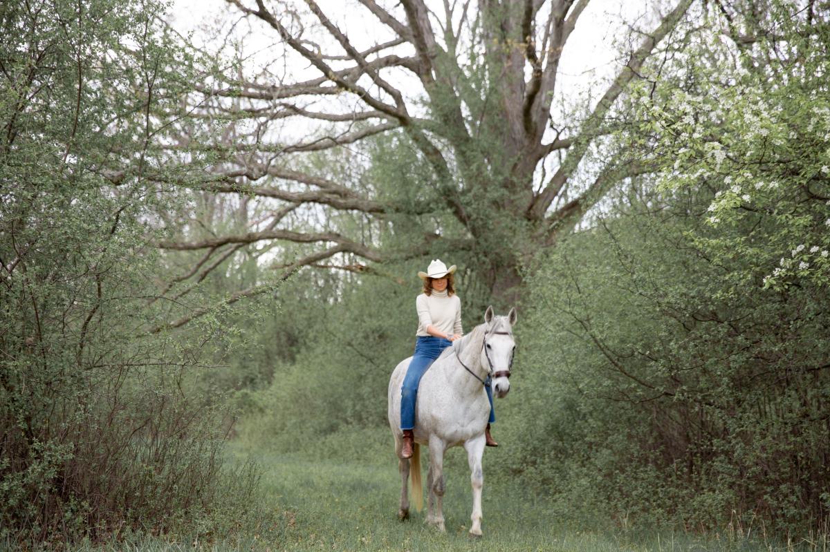 Woman Horseback Riding