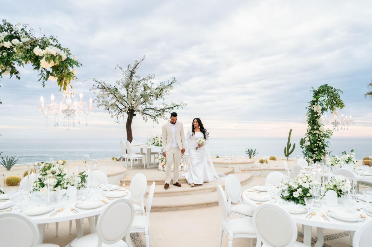 fotografía de la producción de una boda en los cabos