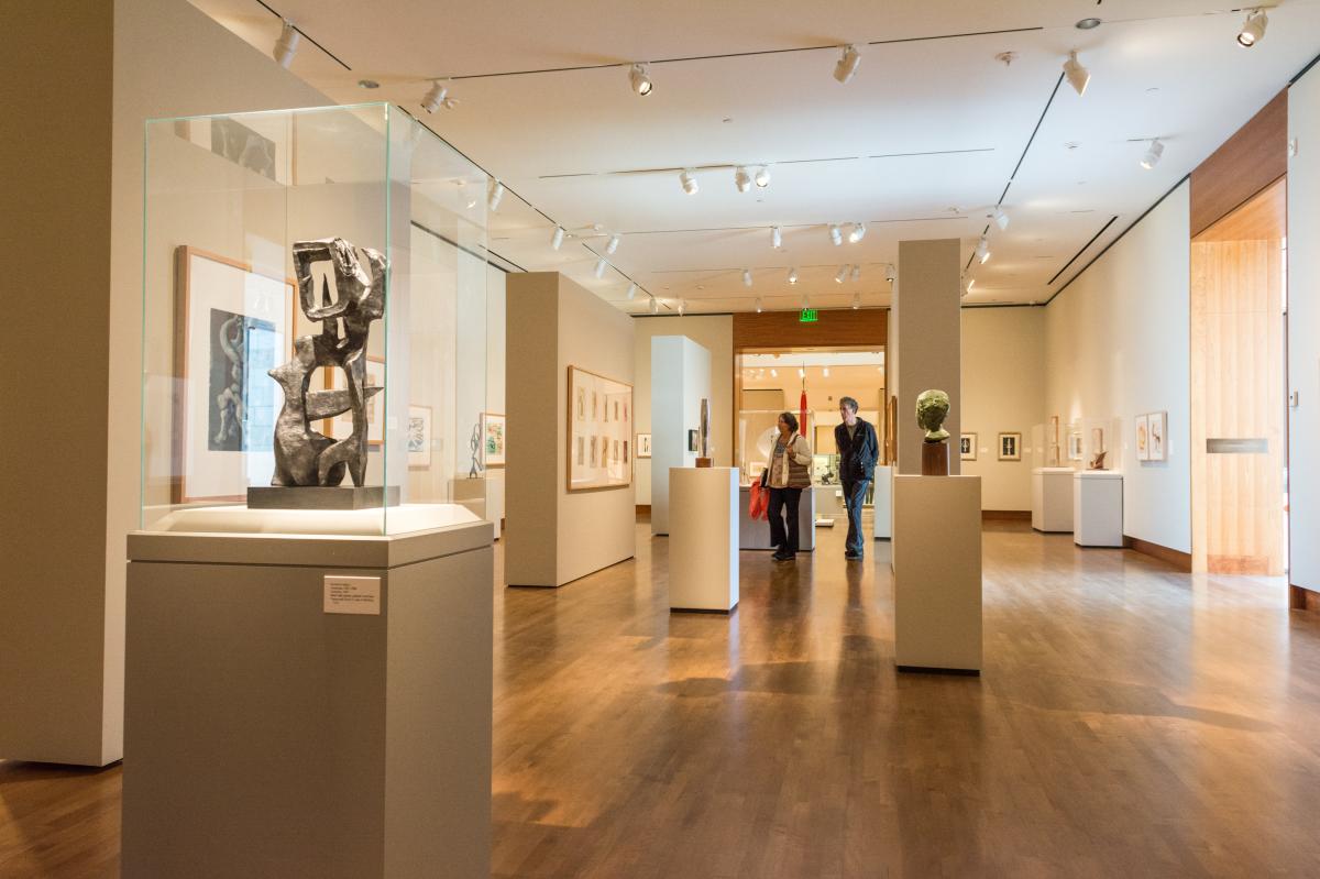 Inside of the Chazen museum