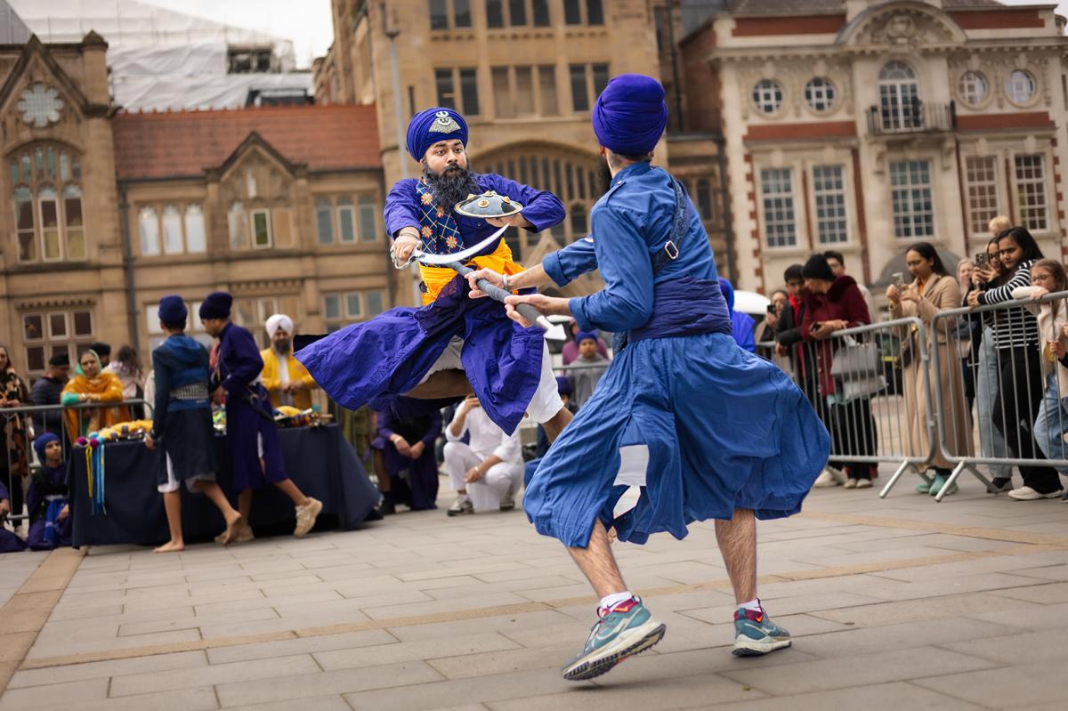 Performers of Vaisakhi at Manchester Museum