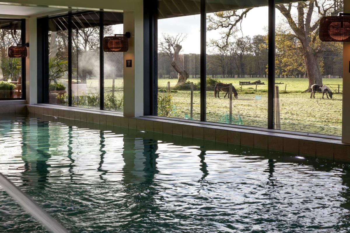 The spa at New Park Manor Hotel in Brockenhurst in the New Forest