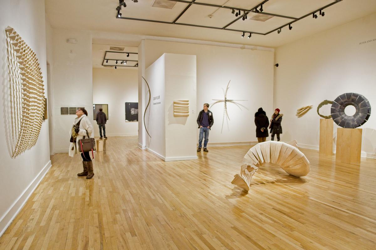 Streamlined galleries show off modern art at the harwood Museum.