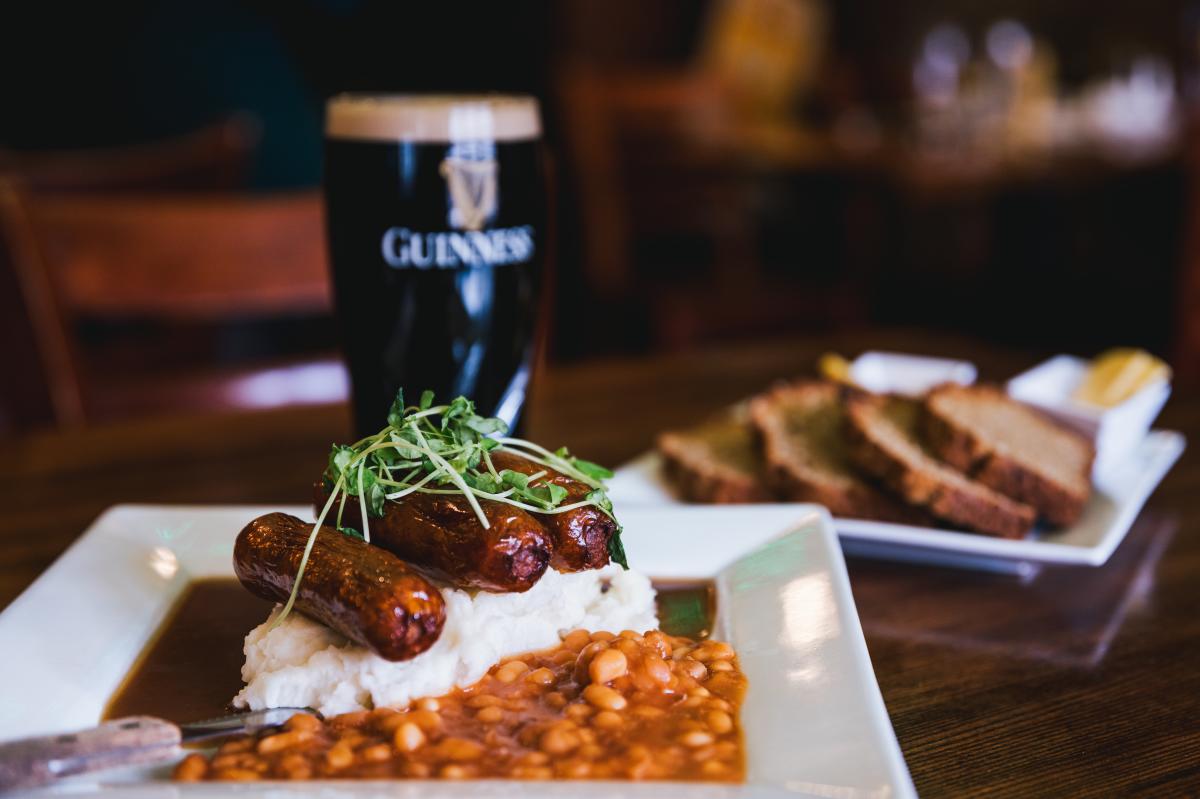 Bangers and Mash Buskers Irish Food