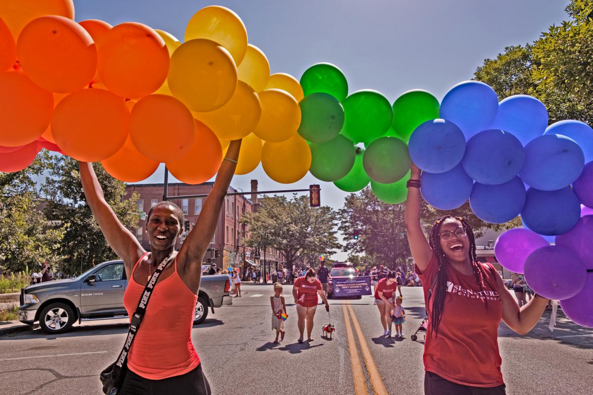 pride parade balloons