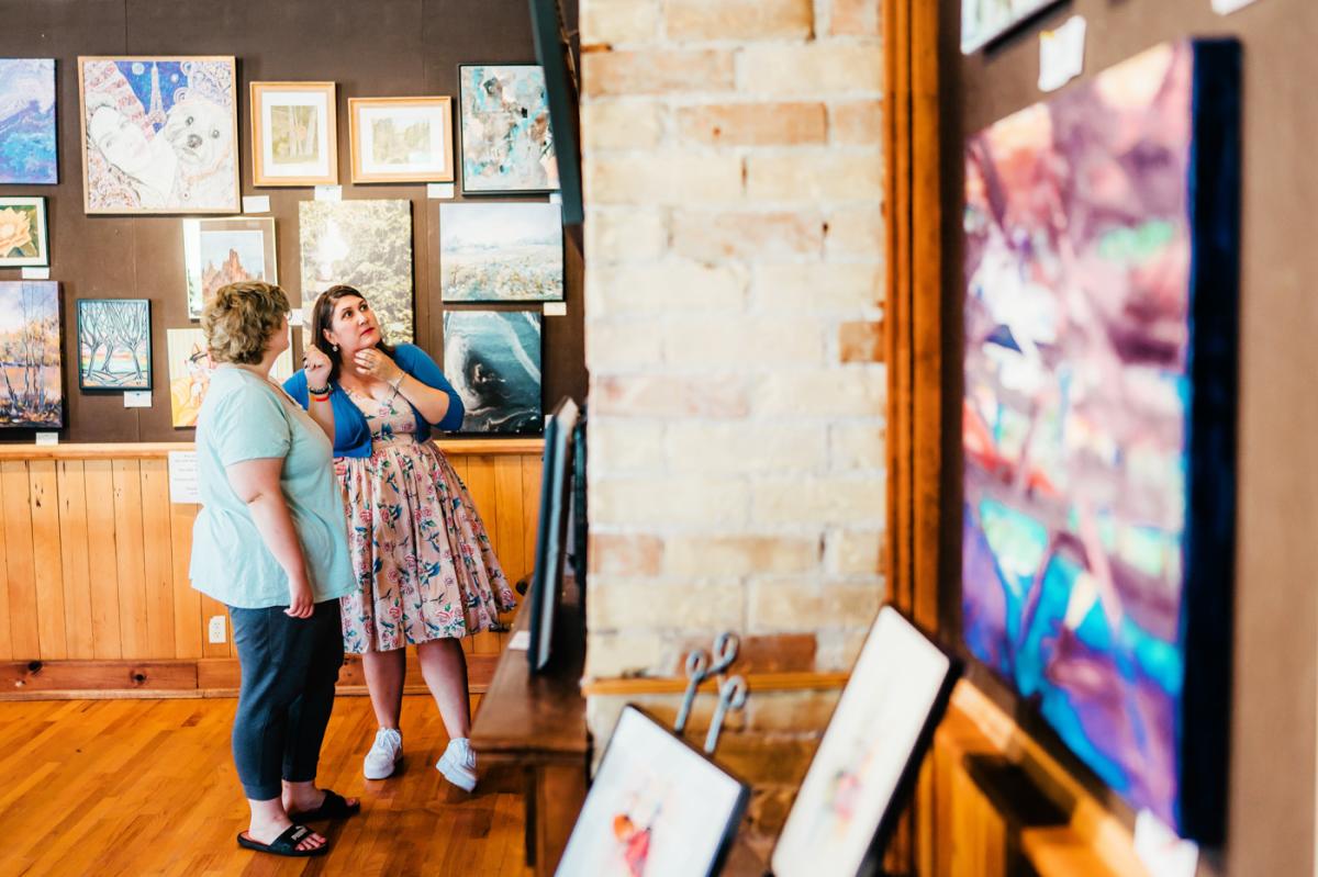 2 ladies at Station Arts Centre