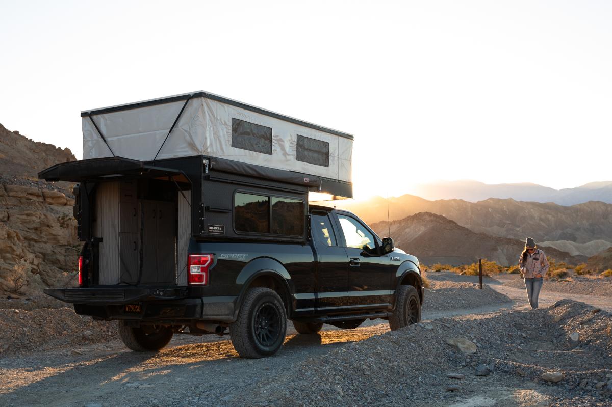Dispersed car camping in Death Valley National Park in California