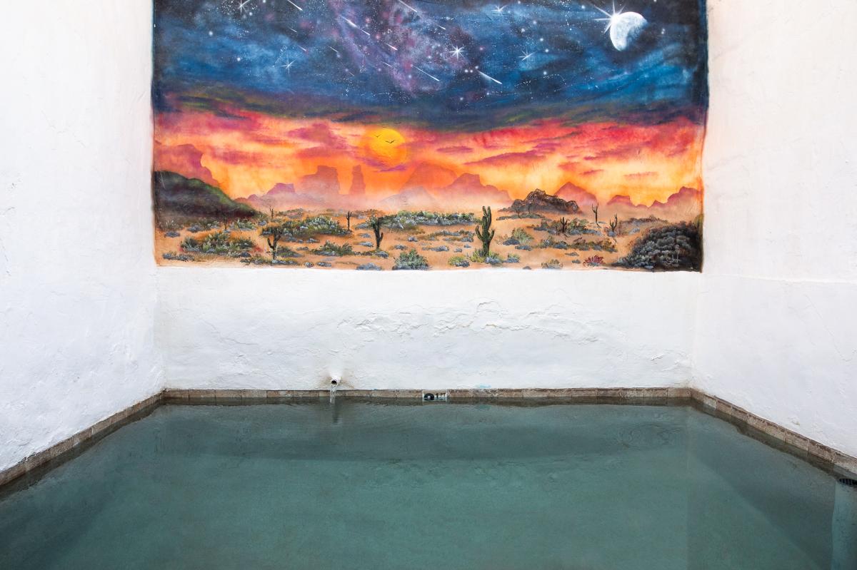Private Pool at Death Valley Hot Springs in Tecopa, California