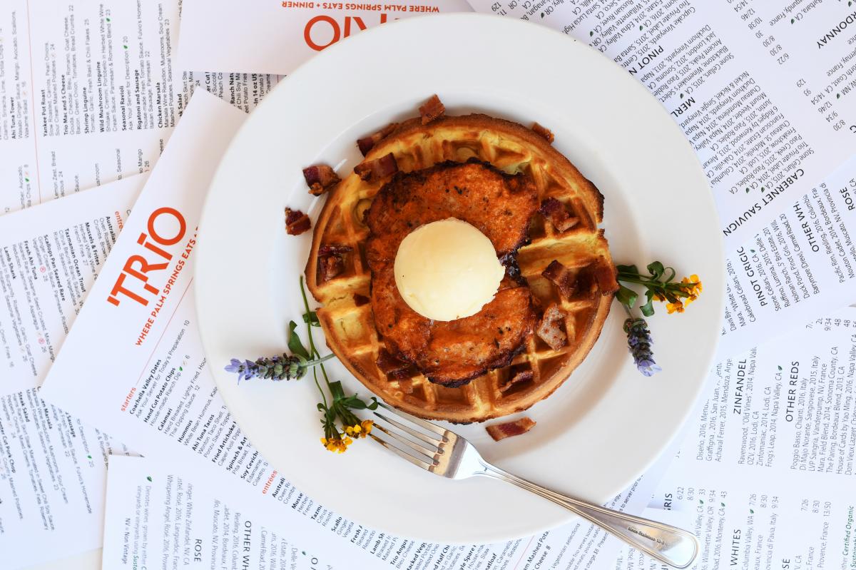 Chicken and Waffle from Trio Palm Springs