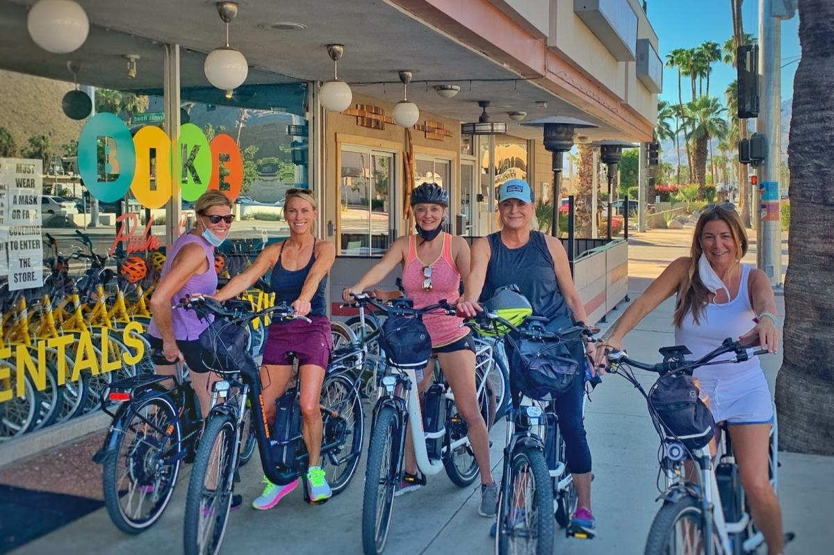 Group in front of Bike Palm Springs Rentals & Tours