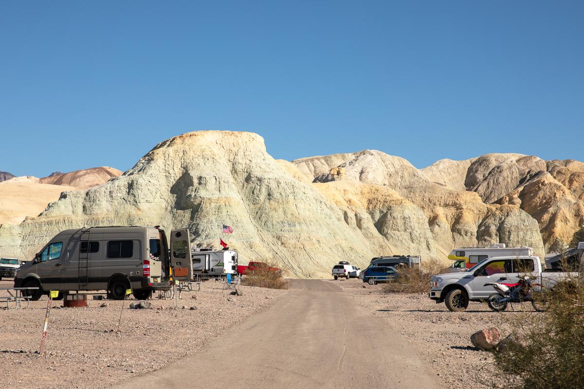 Sites at Texas Springs Campground in Death Valley National Park